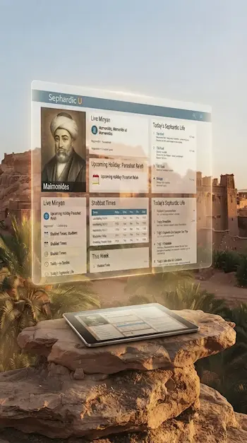 Sephardic U app screenshot